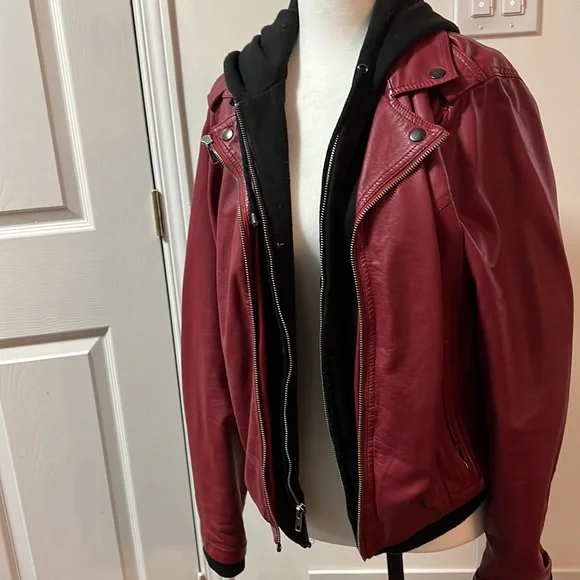 Torrid Red Leather Jacket - Picture 2 of 6